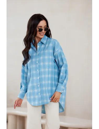 Olly - Oversize Damenhemd mit Longline-Silhouette | Roco Fashion