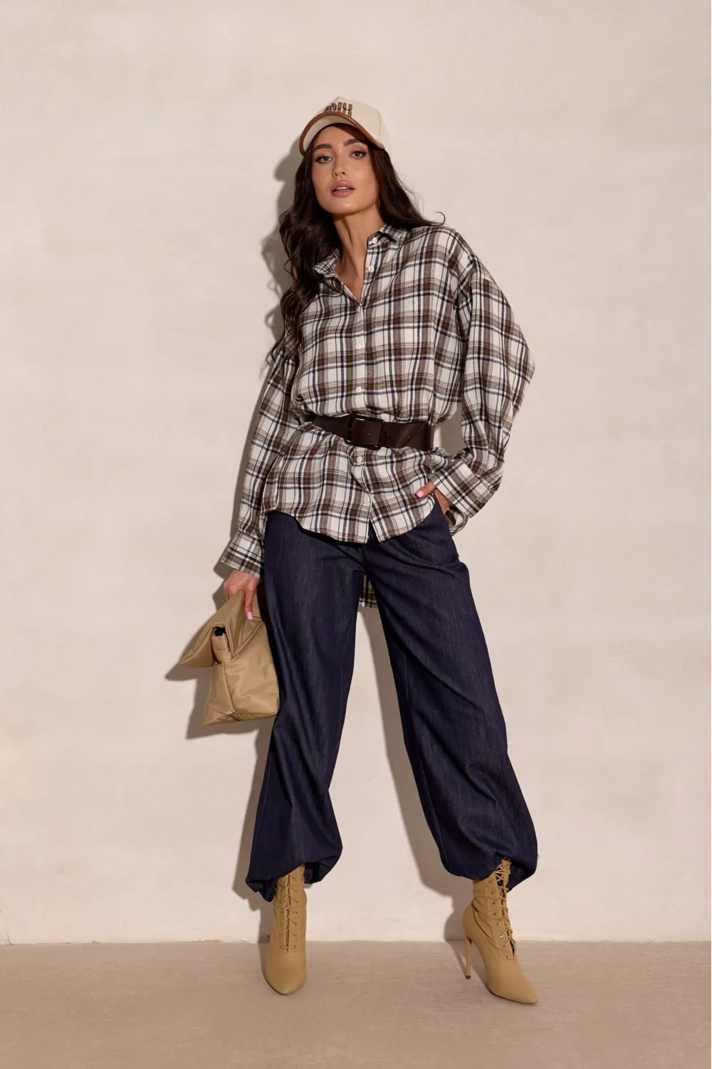 Salina - Oversize Karohemd mit modernem Schnitt und langen Ärmeln | Roco Fashion