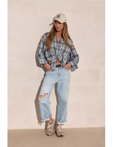 Salina – Oversize Karohemd mit modernem Schnitt und langen Ärmeln | Roco Fashion