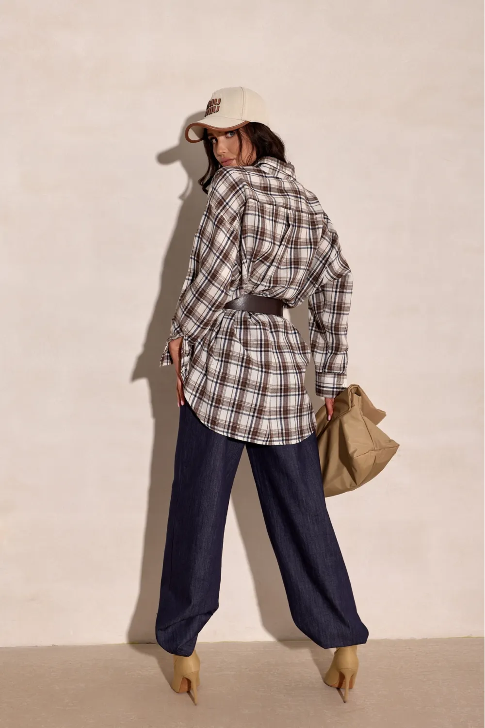 Salina - Oversize Karohemd mit modernem Schnitt und langen Ärmeln | Roco Fashion