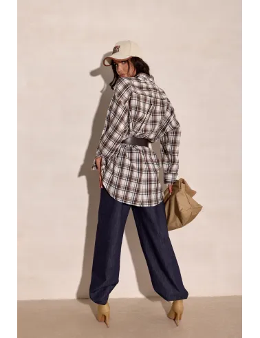 Salina - Oversize Karohemd mit modernem Schnitt und langen Ärmeln | Roco Fashion