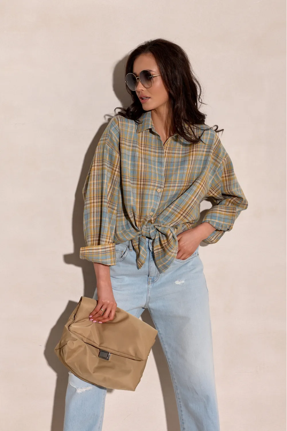 Salina – Oversize Karohemd mit modernem Schnitt und langen Ärmeln | Roco Fashion