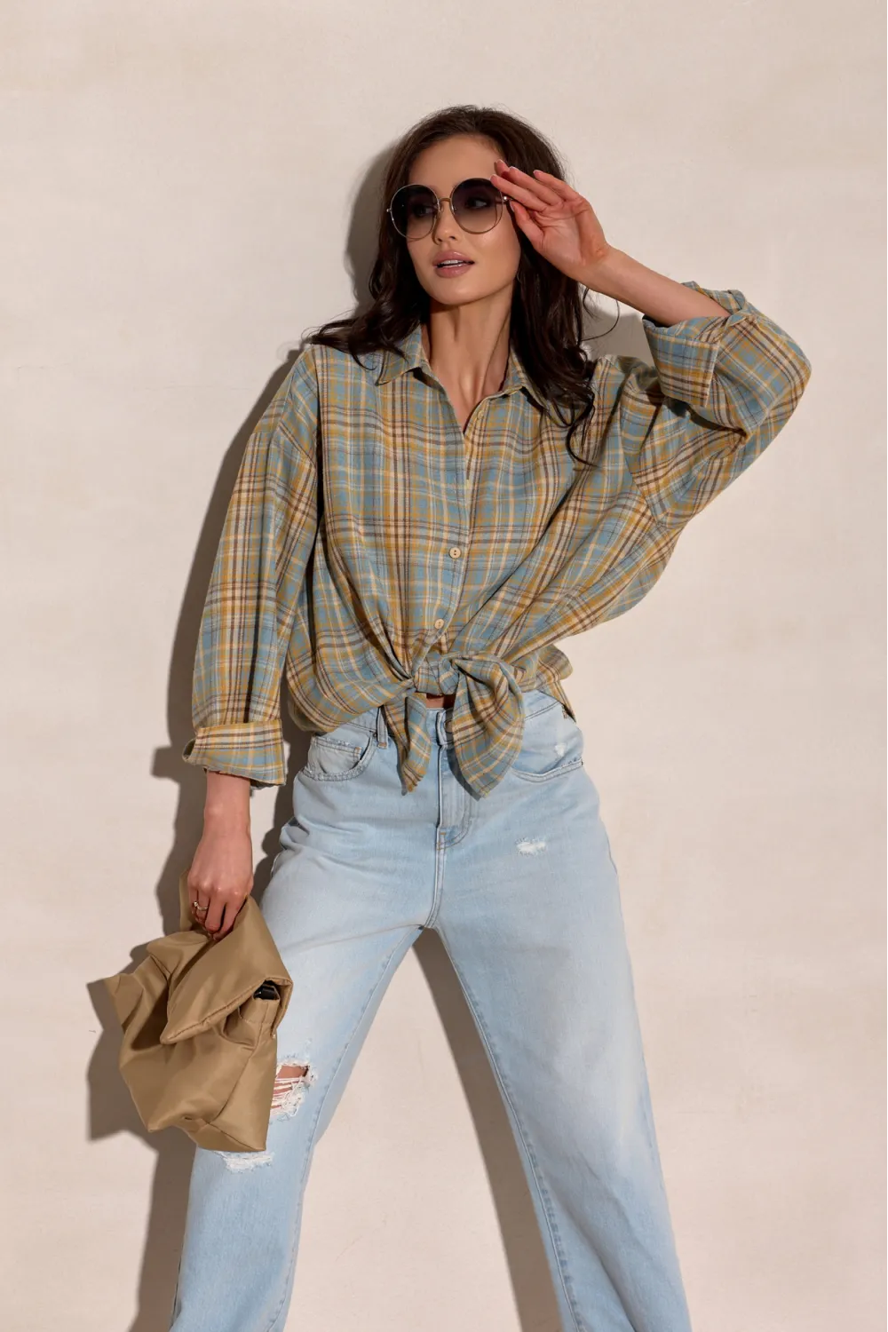 Salina – Oversize Karohemd mit modernem Schnitt und langen Ärmeln | Roco Fashion