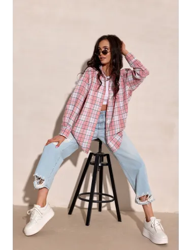 Salina – Oversize Karohemd mit modernem Schnitt und langen Ärmeln | Roco Fashion