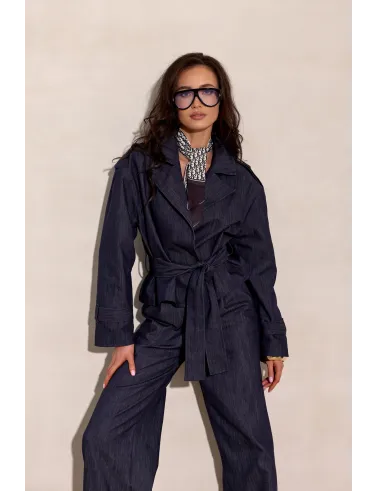 Liora – elegante Kurzjacke mit Taillengürtel und modernem Schnitt | Roco Fashion