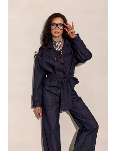 Liora – elegante Kurzjacke mit Taillengürtel und modernem Schnitt | Roco Fashion