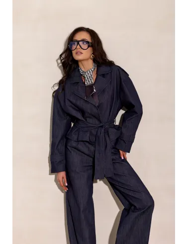 Liora – krótka kurtka wiązana w talii o eleganckim kroju | Roco Fashion