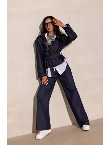 Zinnia – elegante Wide-Leg-Hose mit hohem Bund | Roco Fashion