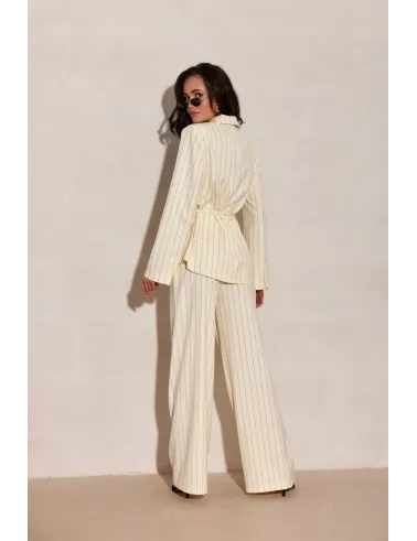 Anette – elegante Palazzo-Hose mit High Waist in Gelb | Roco Fashion