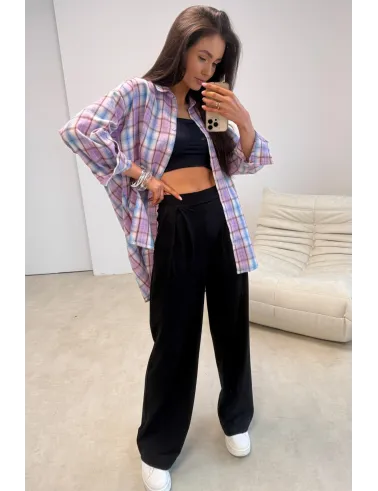 Salina – Oversize Karohemd mit modernem Schnitt und langen Ärmeln Damen | Roco Fashion