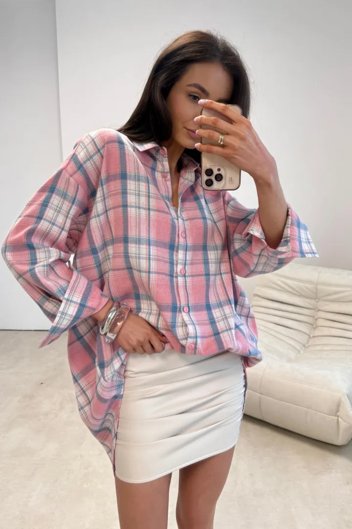 Salina – Oversize Karohemd mit modernem Schnitt und langen Ärmeln Damen | Roco Fashion