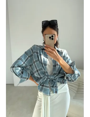 Salina – Oversize Karohemd mit modernem Schnitt und langen Ärmeln Damen | Roco Fashion