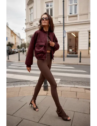 Vivara – bordowa kurtka bomberka na zamek | Roco Fashion