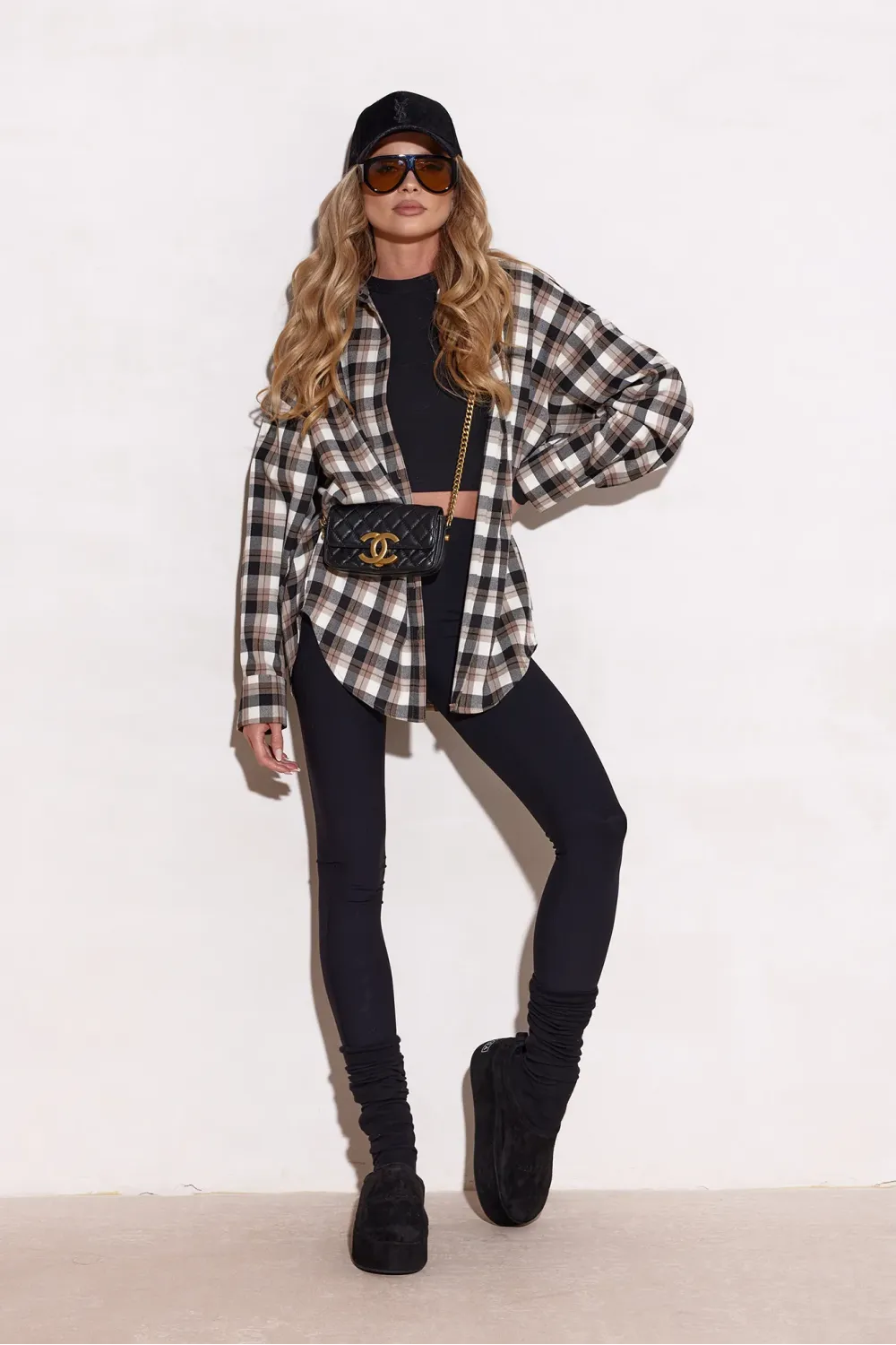 Katnis – beige-braunes Hemd mit Karomuster | Roco Fashion Katnis – beige-braunes Hemd mit Karomuster | Roco Fashion